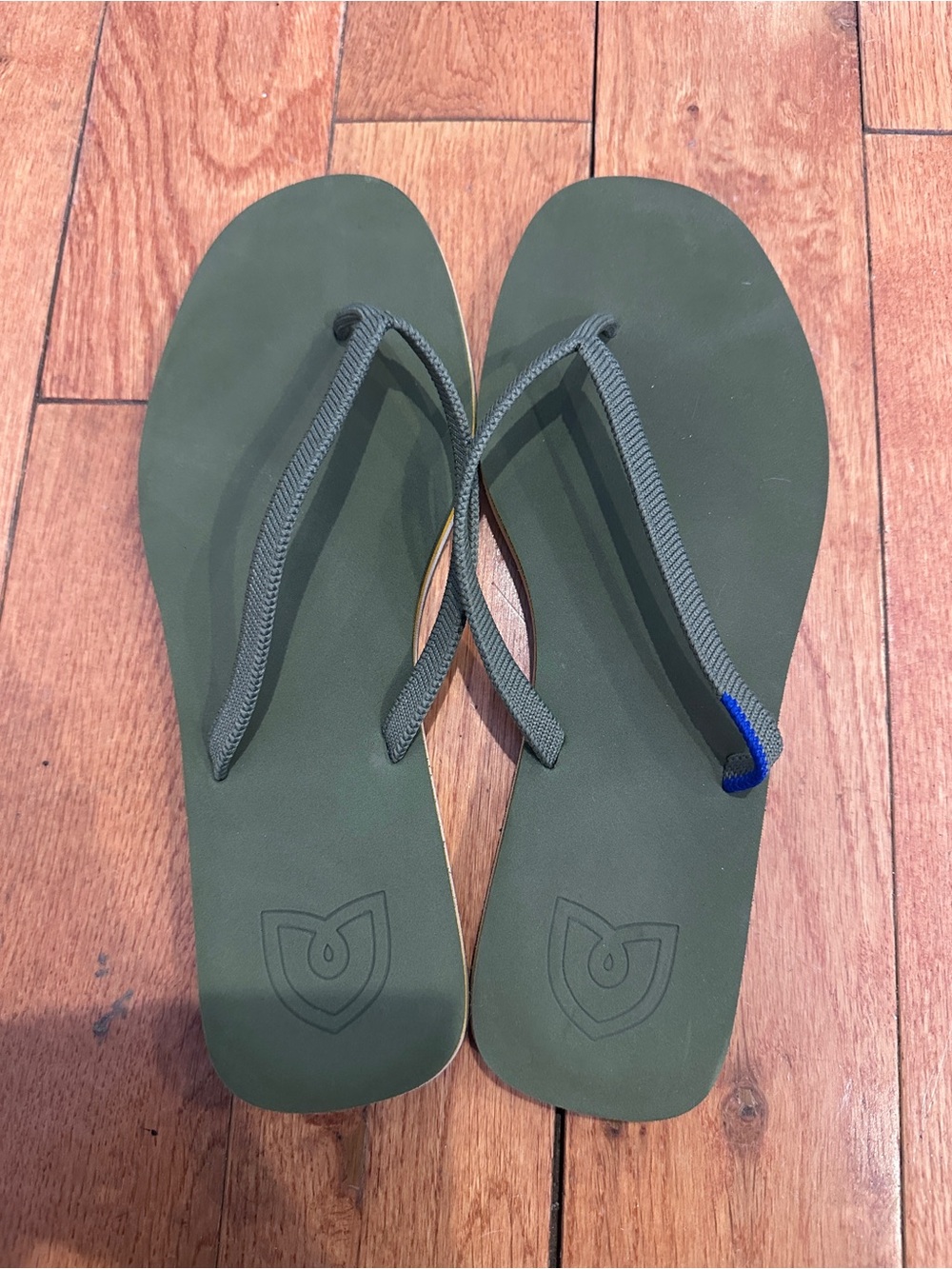 Rothy's Tan Rubber Sole Flip Sandal